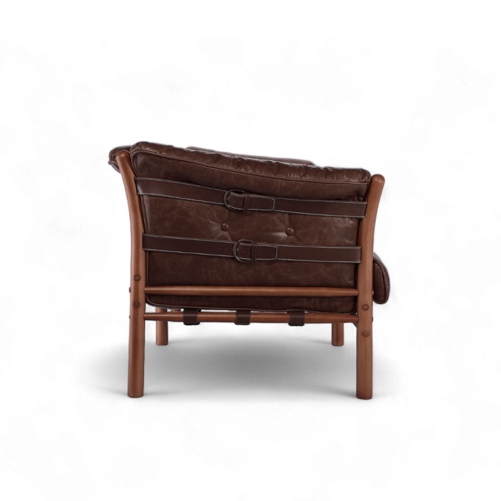 Ilona Armchair Type-A Oil-leather Darkbrown / イローナアームチェア タイプA オイルレザー ダークブラウン アルネ・ノレル