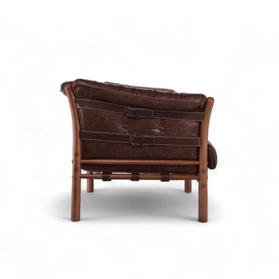 Ilona Armchair Type-A Oil-leather Darkbrown / イローナアームチェア タイプA オイルレザー ダークブラウン アルネ・ノレル