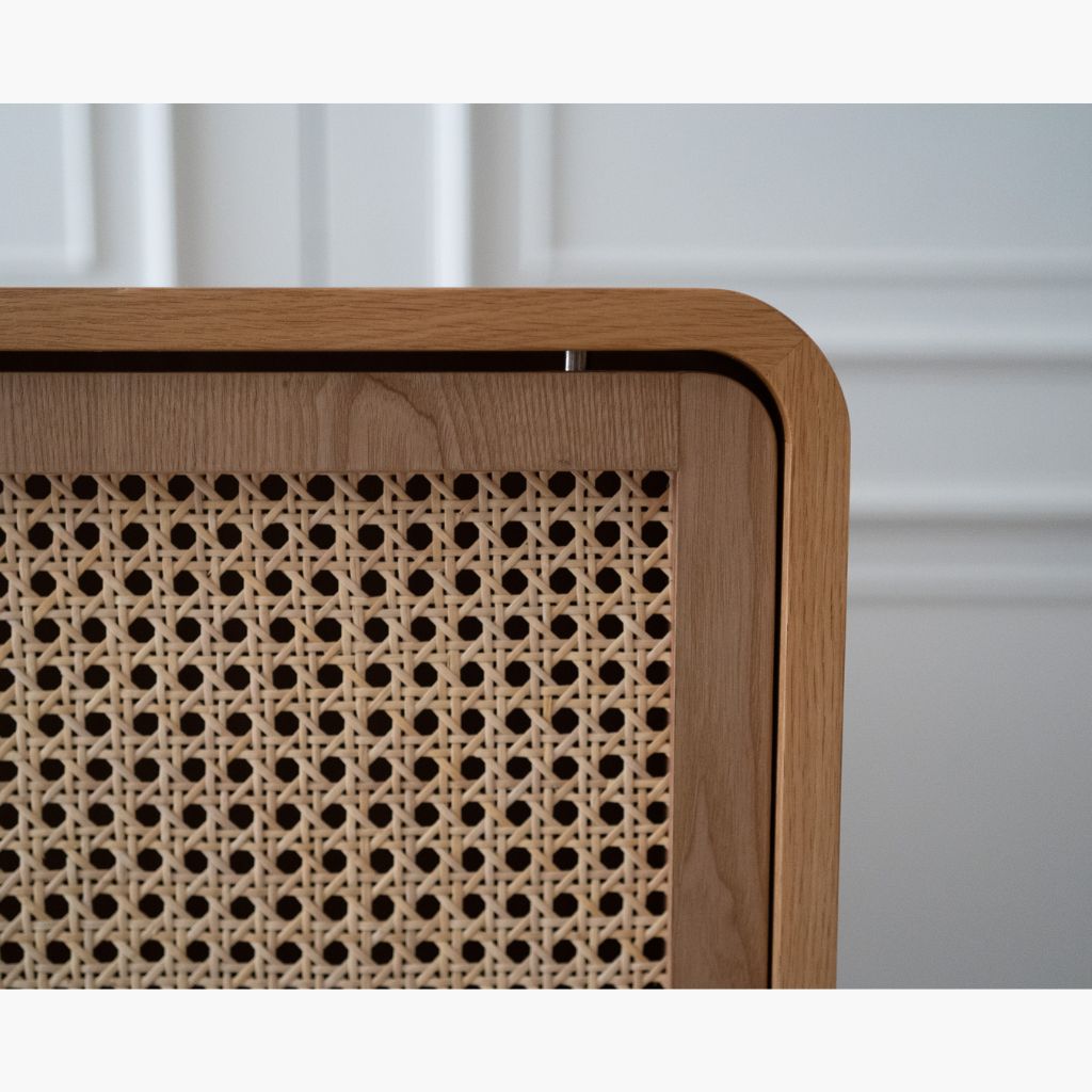 【Sample】Rattan Cabinet Slide Door Natural / 【サンプル品】ラタンキャビネット 引き戸仕様 ナチュラル