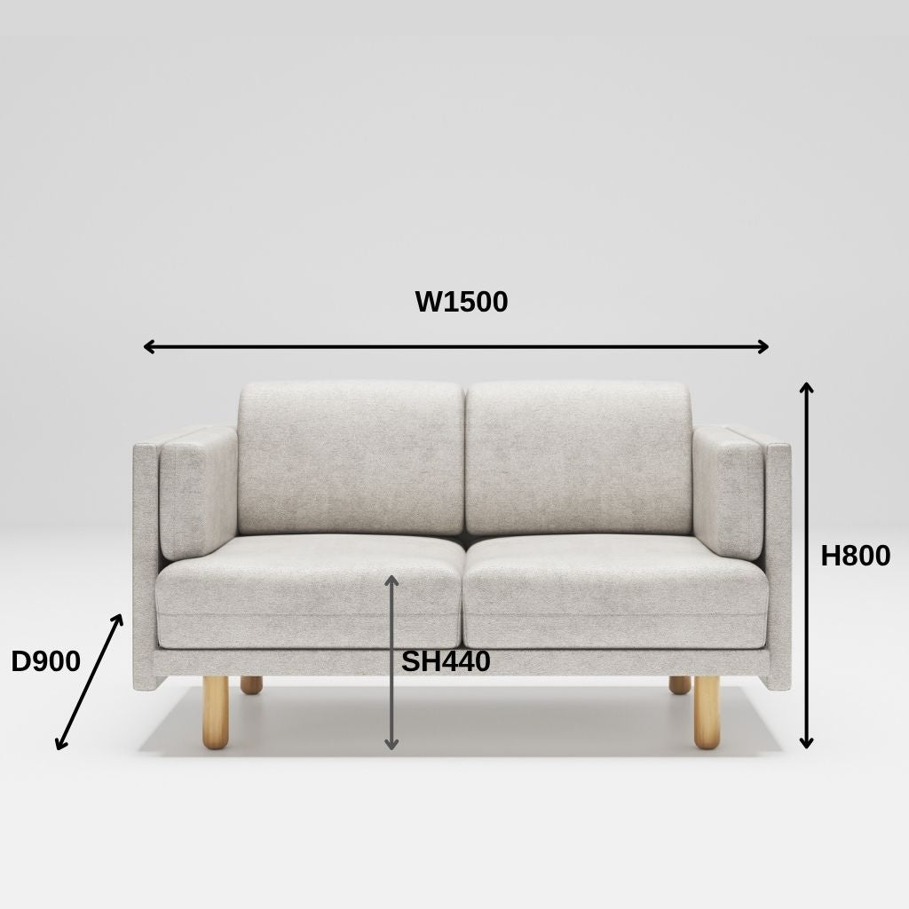 Personal Sofa 2Seats Light Gray / パーソナルソファ ダブル ライトグレー