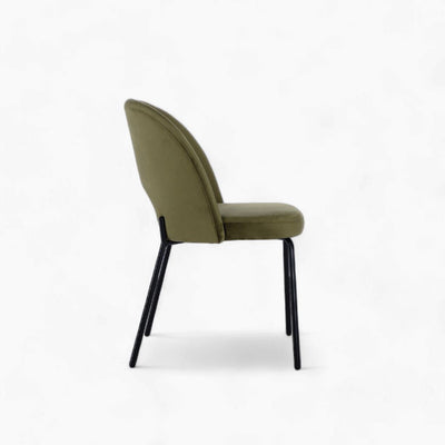 Petal Dining Chair (Black Frame) Olive Green / ペタルダイニングチェア（ブラックフレーム） オリーブグリーン