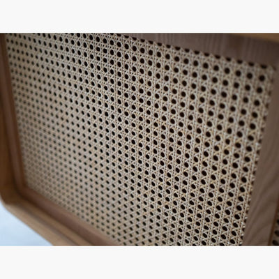 【Sample】Rattan Cabinet Slide Door Natural / 【サンプル品】ラタンキャビネット 引き戸仕様 ナチュラル