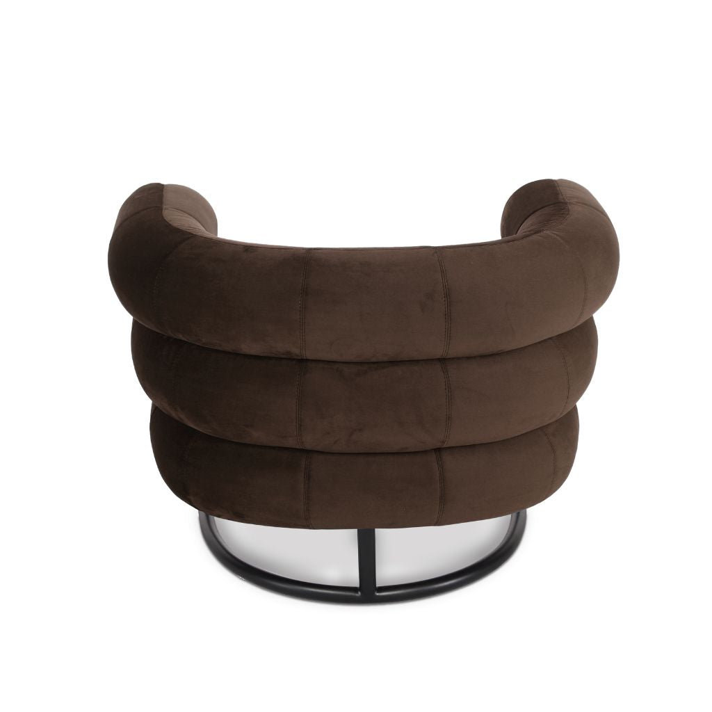 BIBENDUM CHAIR Fabric Brown / ビバンダムチェア ファブリック ブラウン色 アイリーン・グレイ