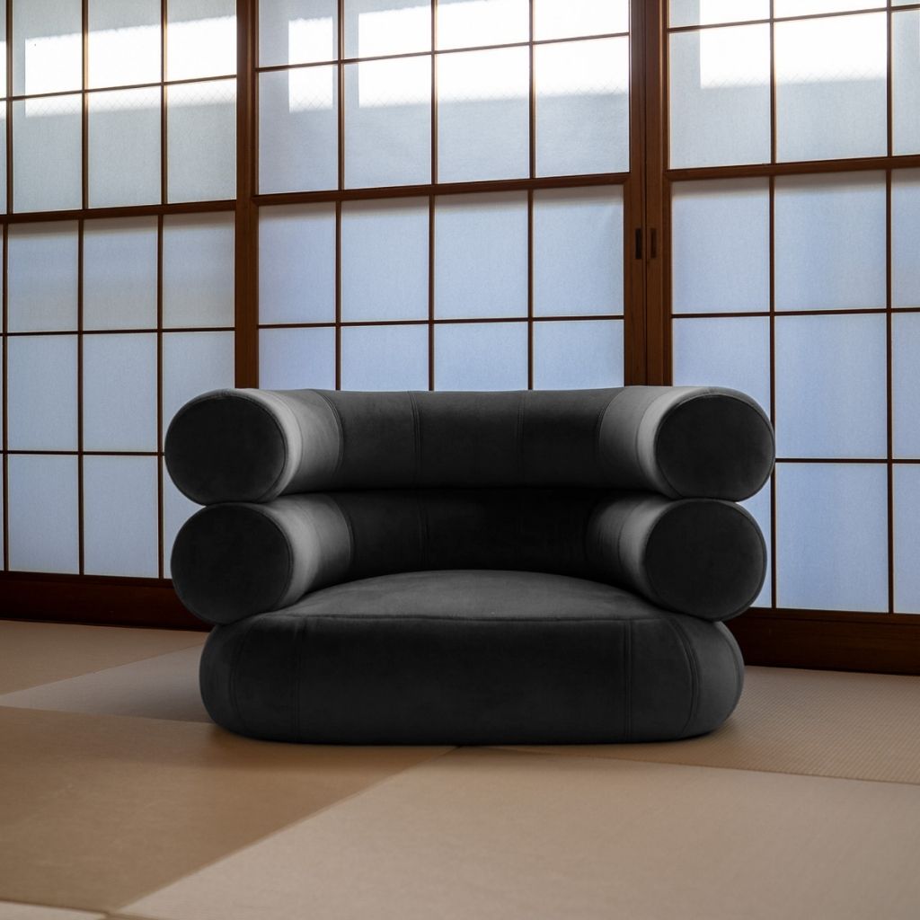 Bibendum Chair Fabric Dark Gray / ビバンダムチェア ファブリック ダークグレー色 アイリーン・グレイ