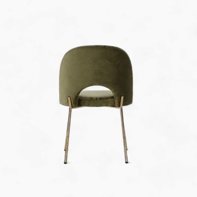 Petal Dining Chair (Gold Frame) Olive Green / ペタルダイニングチェア（ゴールドフレーム） オリーブグリーン色