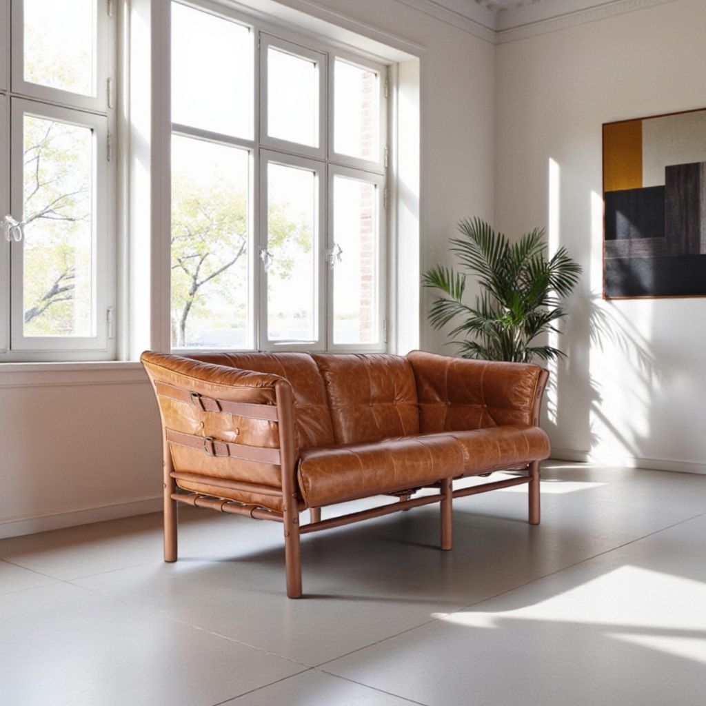 Ilona Armchair Type-A 2Seats Oil-leather / イローナアームチェア タイプA 2シート オイルレザー アルネ・ノレル