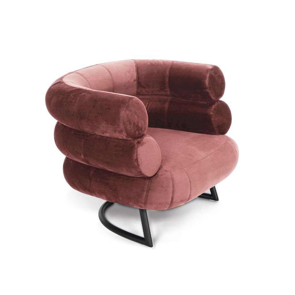 BIBENDUM CHAIR Fabric Dusty Pink / ビバンダムチェア ファブリック ダスティピンク色 アイリーン・グレイ