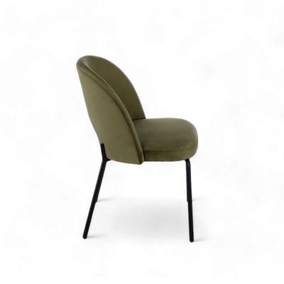 Petal Dining Chair (Black Frame) Olive Green / ペタルダイニングチェア（ブラックフレーム） オリーブグリーン