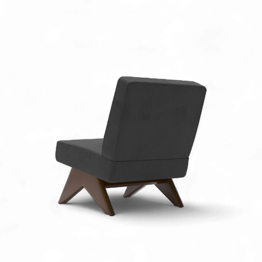 PH361 Armless Chair Velvet Dark Gray / PH361 アームレスチェア ベルベット生地 ダークグレー色 ピエール・ジャンヌレ