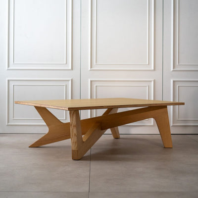 Cross Coffee Table Wood-Top Natural / クロスコーヒーテーブル 木製天板 ナチュラル