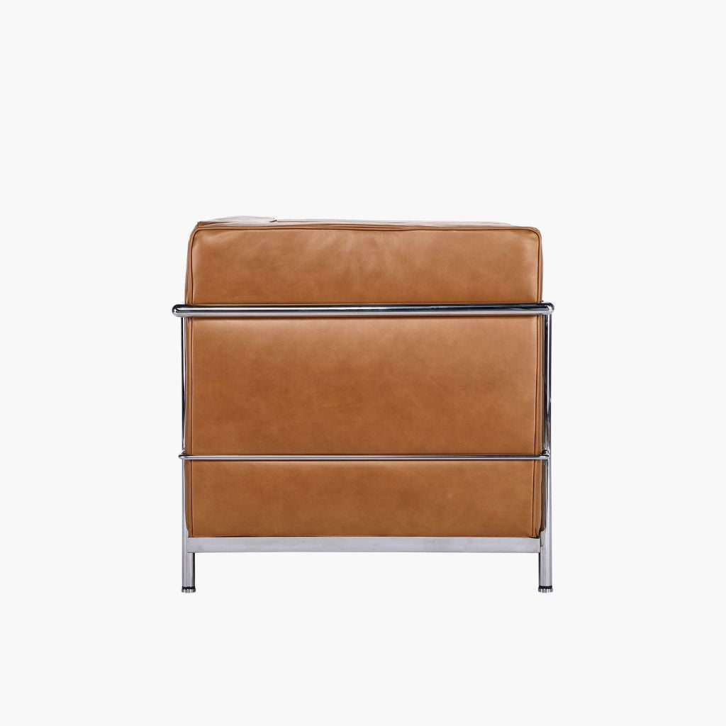 LC2 1 Seat Sofa Oil-Leather Tan / LC2 シングルソファ オイルレザー タン色 ル・コルビュジエ