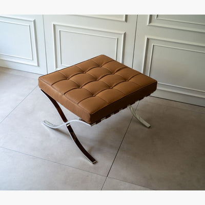 BARCELONA 1 SEAT Ottoman Brown / バルセロナ オットマン ブラウン ミース・ファン・デル・ローエ