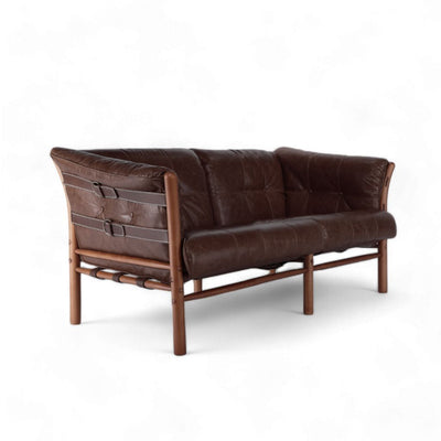 Ilona Armchair Type-A 2Seats Oil-leather Darkbrown / イローナアームチェア タイプA 2シート オイルレザー ダークブラウン アルネ・ノレル