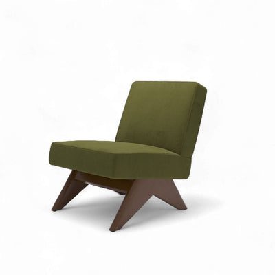 PH361 Armless Chair Velvet Olive Green / PH361 アームレスチェア ベルベット生地 オリーブグリーン色 ピエール・ジャンヌレ