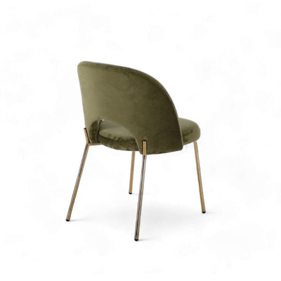 Petal Dining Chair (Gold Frame) Olive Green / ペタルダイニングチェア（ゴールドフレーム） オリーブグリーン色