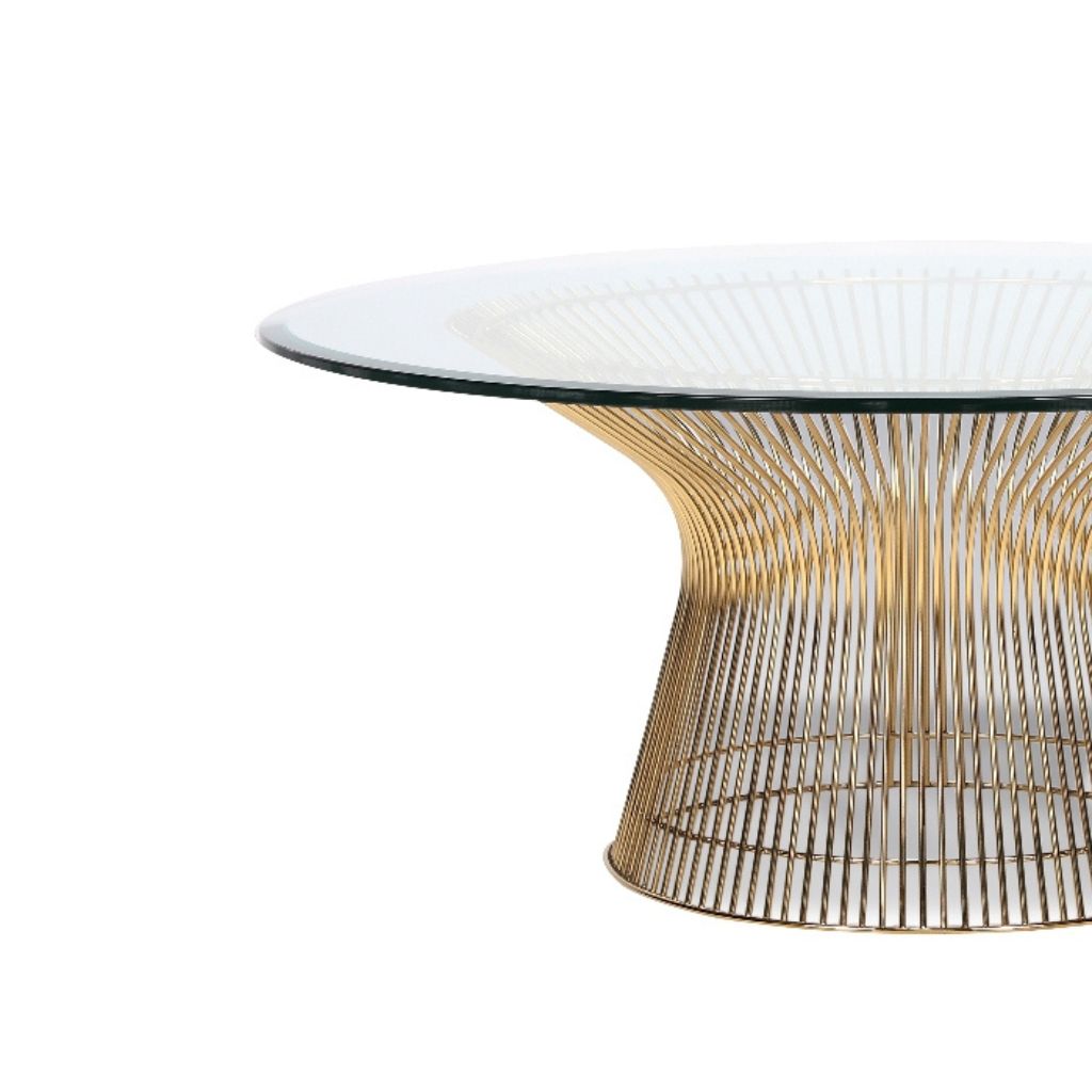 Platner Coffee Table Glass Gold / プラットナー コーヒーテーブル ガラス ゴールド ウォーレン プラットナー