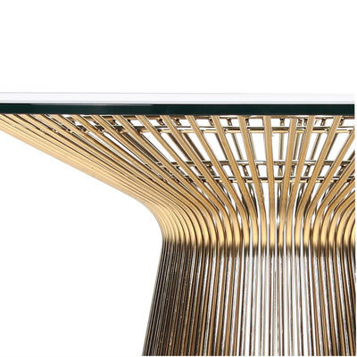 Platner Dining Table Glass Gold / プラットナー ダイニングテーブル ガラス ゴールド ウォーレン プラットナー