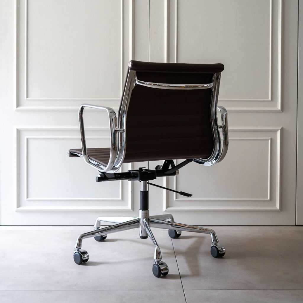 Management Flat Chair Darkbrown/ マネイジメント フラットチェア ダークブラウン アルミナムチェア