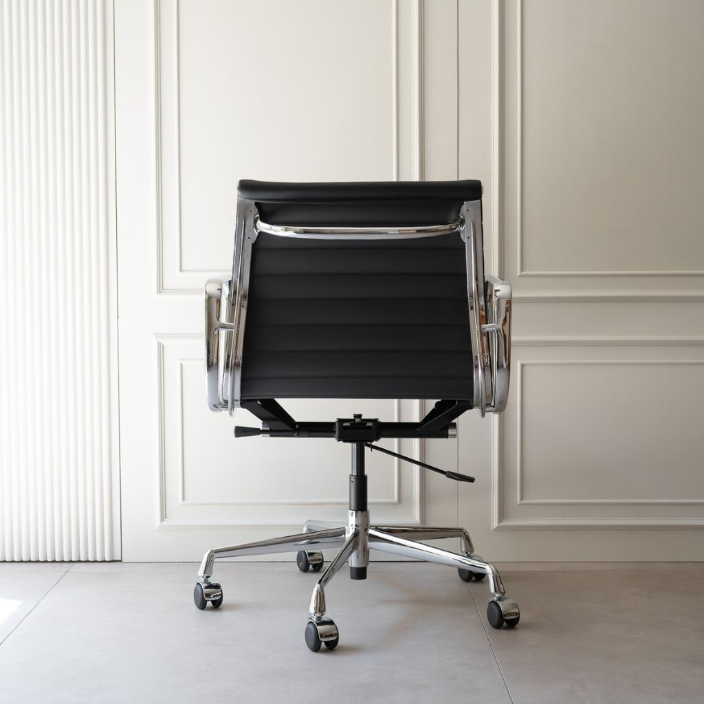 Management Flat Chair Black / マネイジメント フラットチェア ブラック アルミナムチェア