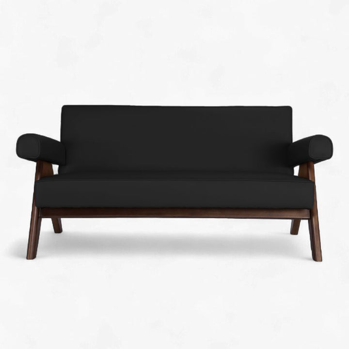 【美品】【洗浄消毒作業済】arne Himmel ヒンメル　2人掛けL字ソファ PH322 Arm Sofa Black / PH322 アームソファ ブラック ピエール