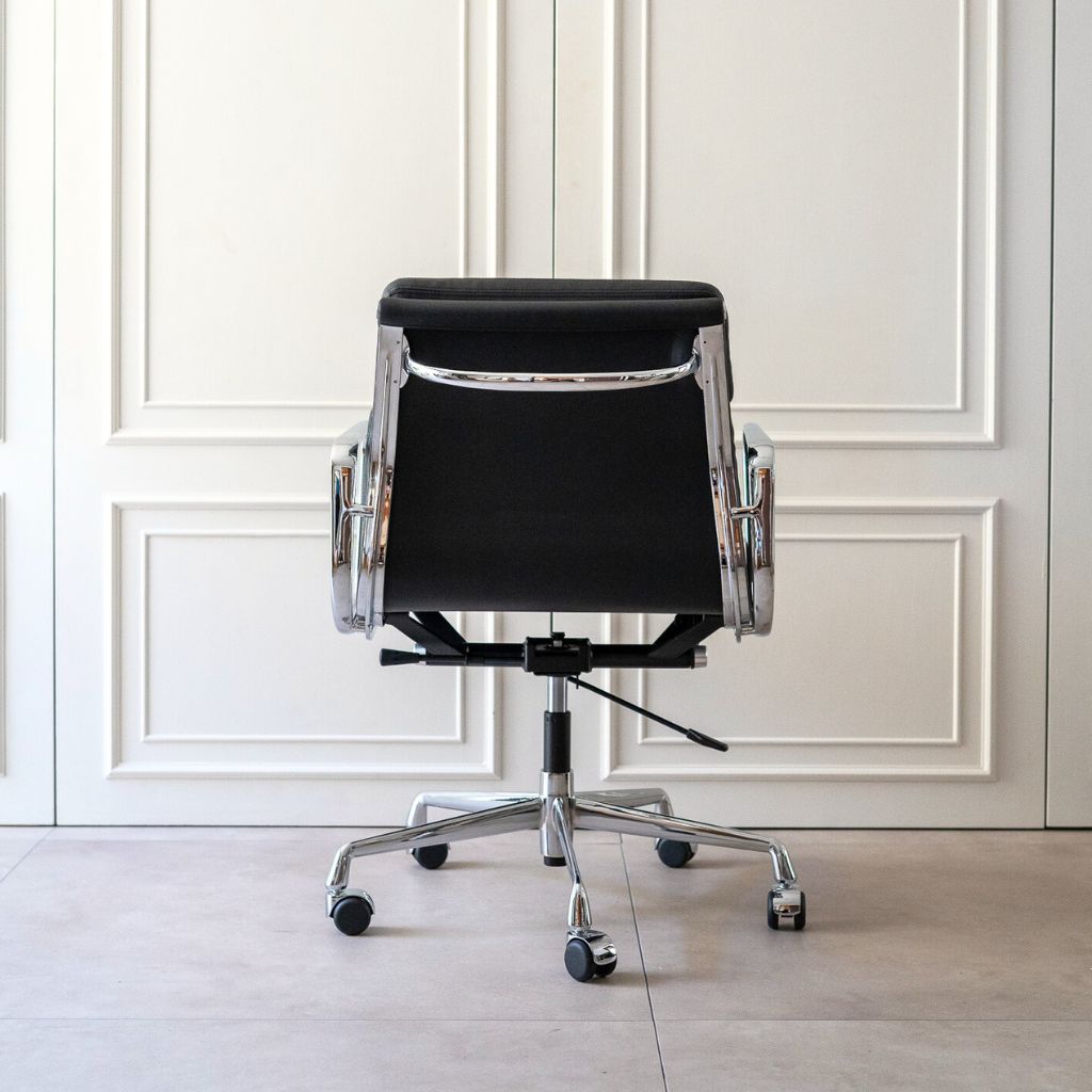 Management Soft Pad Chair Black / マネイジメント フラットチェア ソフトパッド ブラック アルミナムチェア