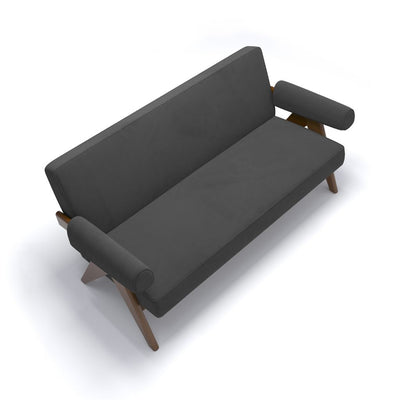 PH322 Arm Sofa Velvet Dark Gray / PH322 アームソファ ベルベット生地 ダークグレー色 ピエール・ジャンヌレ