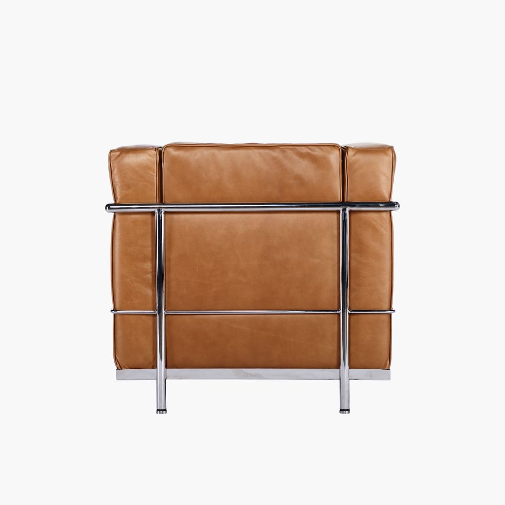 LC2 1 Seat Sofa Oil-Leather Tan / LC2 シングルソファ オイルレザー タン色 ル・コルビュジエ