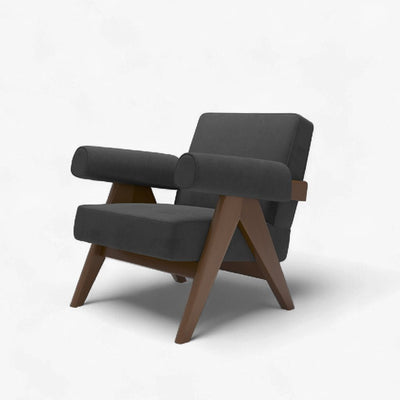 PH321 Easy Armchair Velvet Dark Gray / PH321 イージーアームチェア ベルベット生地 ダークグレー色 ピエール・ジャンヌレ