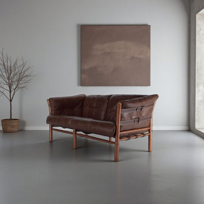 Ilona Armchair Type-A 2Seats Oil-leather Darkbrown / イローナアームチェア タイプA 2シート オイルレザー ダークブラウン アルネ・ノレル
