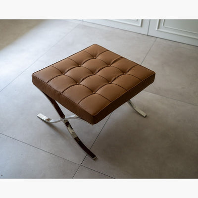 BARCELONA 1 SEAT Ottoman Brown / バルセロナ オットマン ブラウン ミース・ファン・デル・ローエ