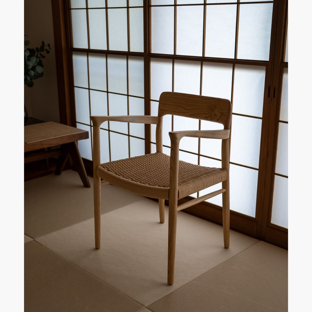 56 Arm Chair Paper Code Natural /  56アームチェア ぺーパーコード仕様 ナチュラル ニールス・モラー