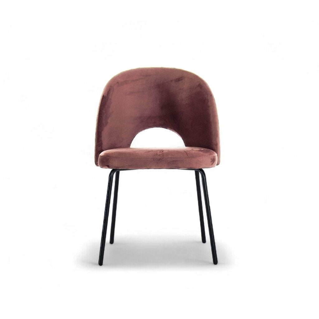 Petal Dining Chair (Black Frame) Dusty Pink / ペタルダイニングチェア（ブラックフレーム） ダスティピンク色