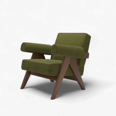 PH321 Easy Armchair Velvet Olive Green / PH321 イージーアームチェア ベルベット生地 オリーブグリーン色 ピエール・ジャンヌレ