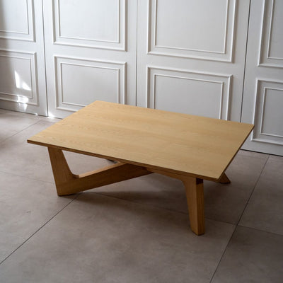 Cross Coffee Table Wood-Top Natural / クロスコーヒーテーブル 木製天板 ナチュラル