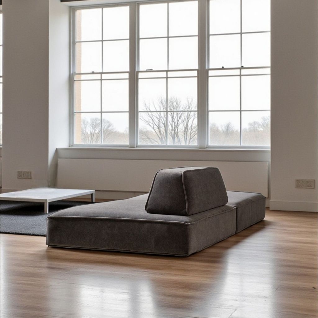 Grida Sofa Low Dark Gray - Flat Unit / グリーダソファ ロー 脚なし ダークグレー - 背もたれなし