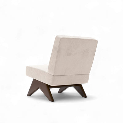 PH361 Armless Chair Velvet White Ivory / PH361 アームレスチェア ベルベット生地 ホワイトアイボリー色 ピエール・ジャンヌレ