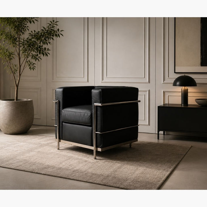 LC2 1Seat Sofa Black / LC2 シングルソファ ブラック色 ル