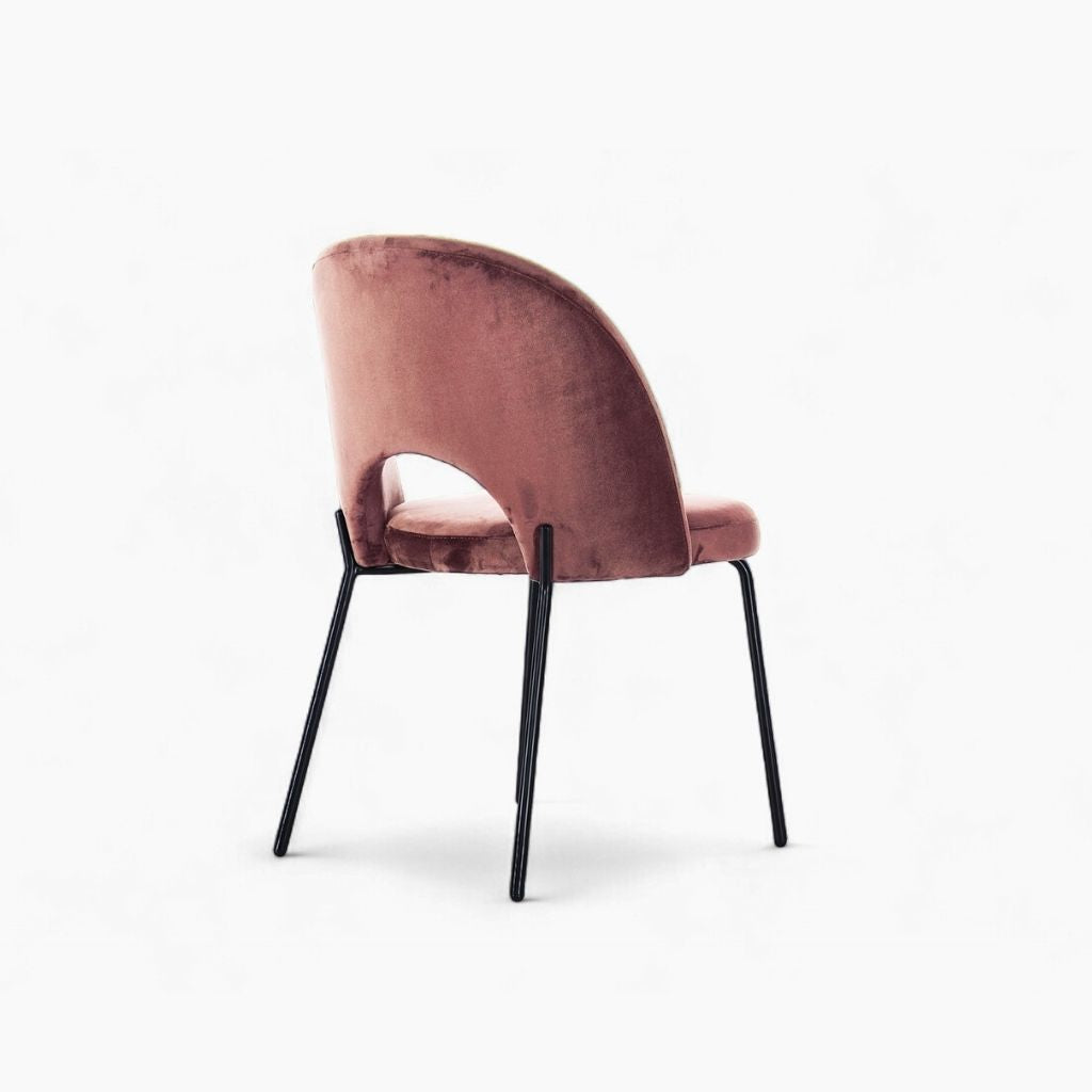 Petal Dining Chair (Black Frame) Dusty Pink / ペタルダイニングチェア（ブラックフレーム） ダスティピンク色