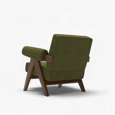 PH321 Easy Armchair Velvet Olive Green / PH321 イージーアームチェア ベルベット生地 オリーブグリーン色 ピエール・ジャンヌレ