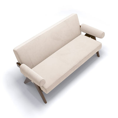 PH322 Arm Sofa Velvet White Ivory / PH322 アームソファ ベルベット生地 ホワイトアイボリー色 ピエール・ジャンヌレ