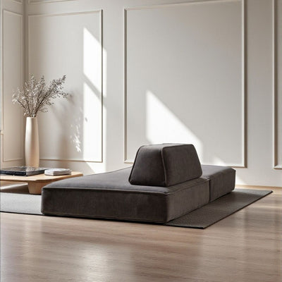 Grida Sofa Low Dark Gray - Flat Unit / グリーダソファ ロー 脚なし ダークグレー - 背もたれなし
