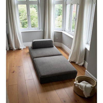 Grida Sofa Low Dark Gray - Back Unit / グリーダソファ ロー 脚なし ダークグレー - 背もたれ付き