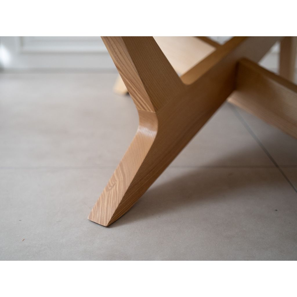 Cross Coffee Table Wood-Top Natural / クロスコーヒーテーブル 木製天板 ナチュラル