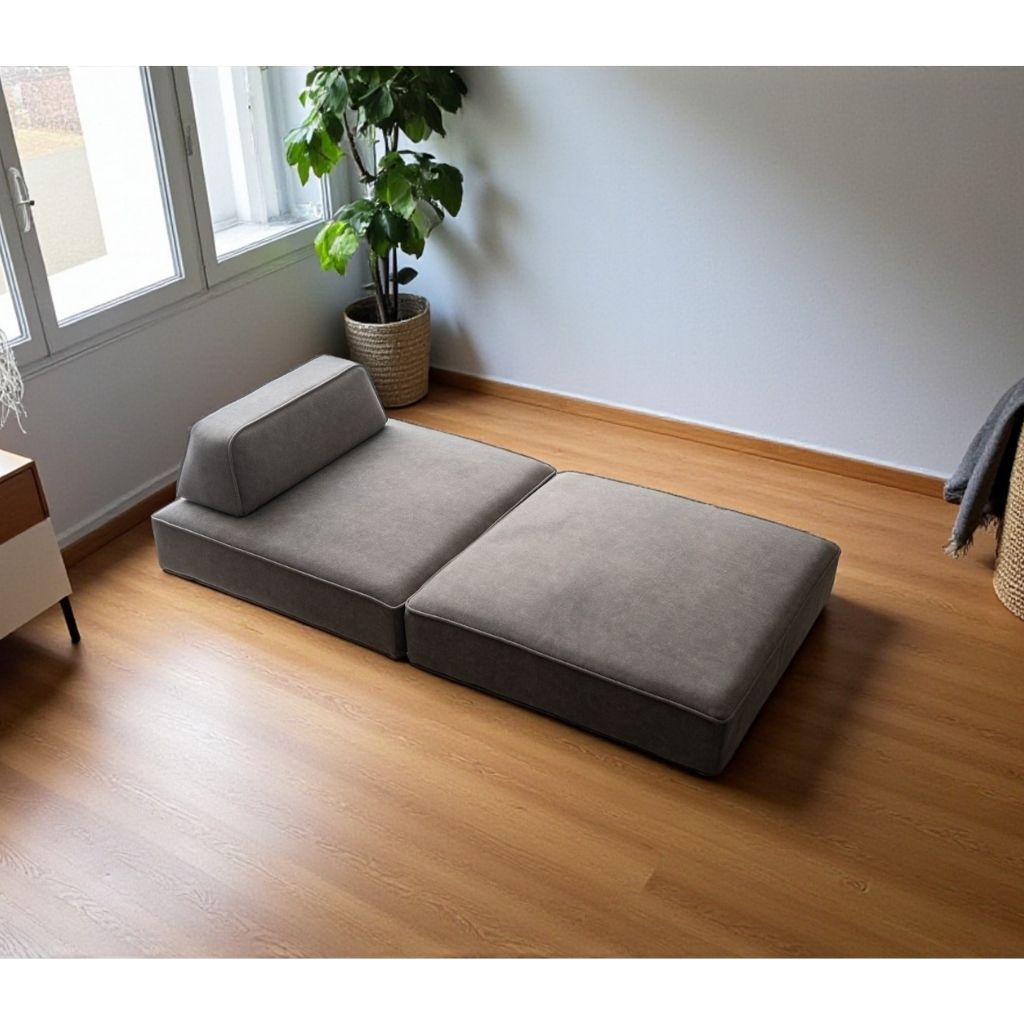 Grida Sofa Low Dark Gray - Flat Unit / グリーダソファ ロー 脚なし ダークグレー - 背もたれなし