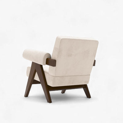 PH321 Easy Armchair Velvet White Ivory / PH321 イージーアームチェア ベルベット生地 ホワイトアイボリー色 ピエール・ジャンヌレ