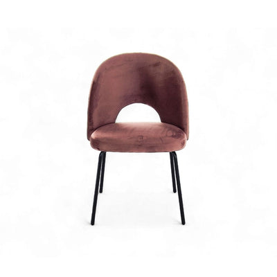 Petal Dining Chair (Black Frame) Dusty Pink / ペタルダイニングチェア（ブラックフレーム） ダスティピンク色