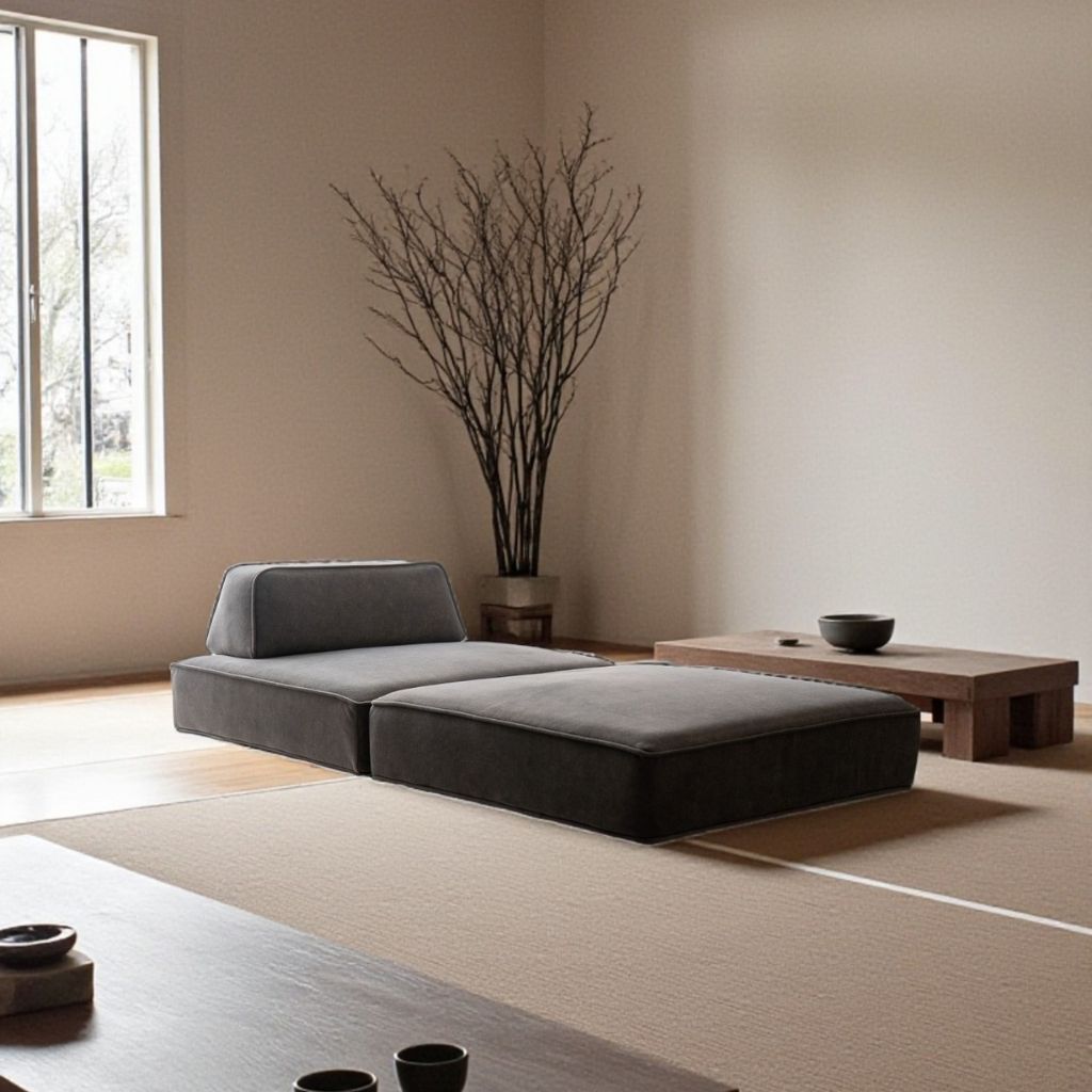 Grida Sofa Low Dark Gray - Back Unit / グリーダソファ ロー 脚なし ダークグレー - 背もたれ付き