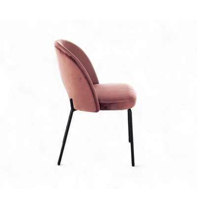 Petal Dining Chair (Black Frame) Dusty Pink / ペタルダイニングチェア（ブラックフレーム） ダスティピンク色