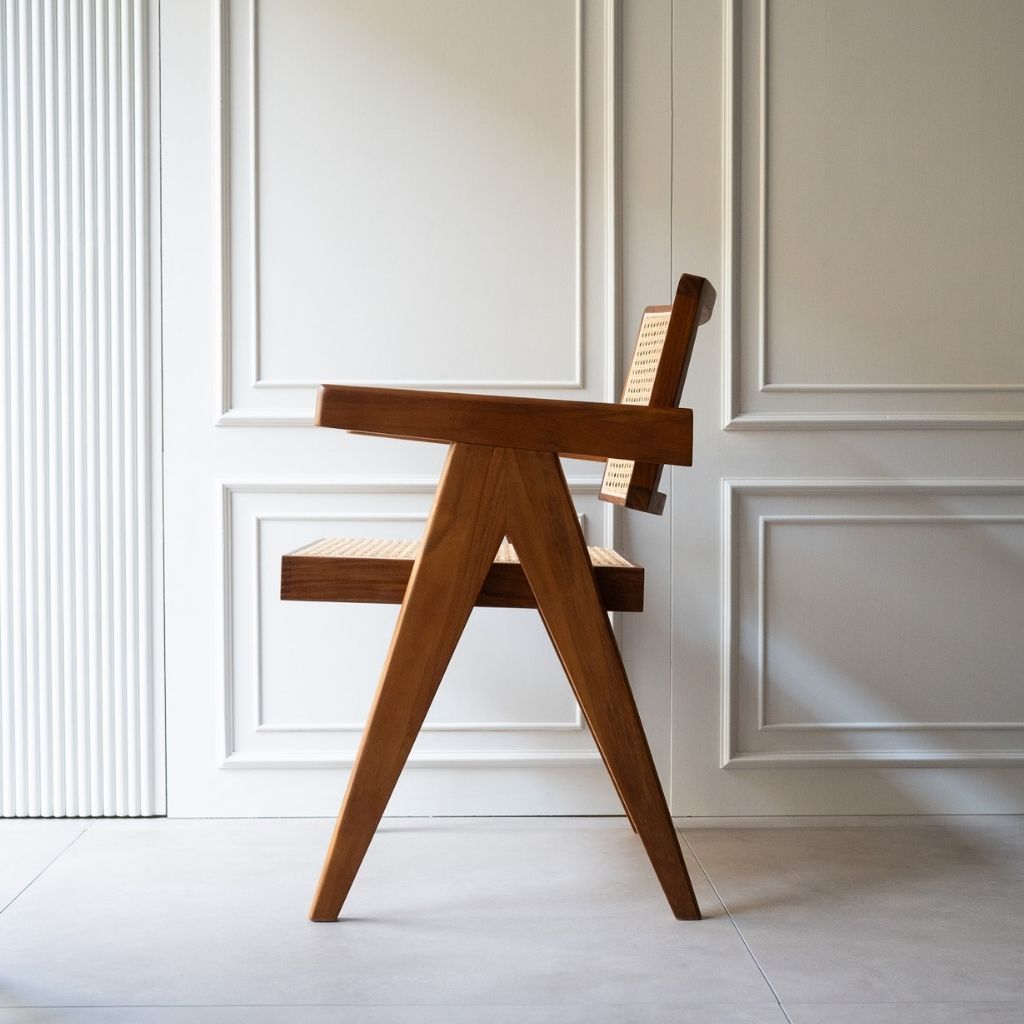 【Outlet】V-leg Office Chair  PH28 Teak /【アウトレット】 Vレッグオフィスチェア チーク  ピエール・ジャンヌレ
