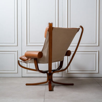 Falcon Armchair Wood Frame Oil-Leather Set / ファルコンアームチェア ウッドフレーム オイルレザー セット品